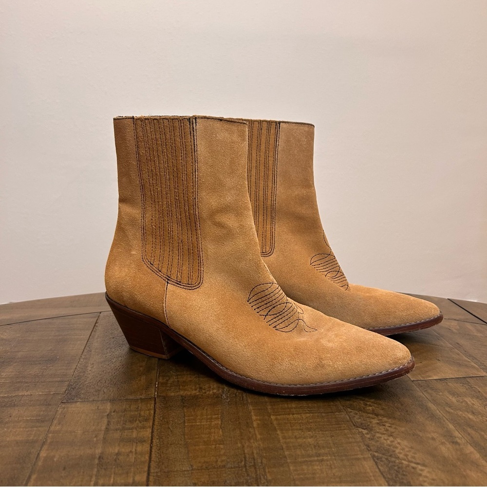 Zadig & Voltaire Teddy Leather Suede Western Boots